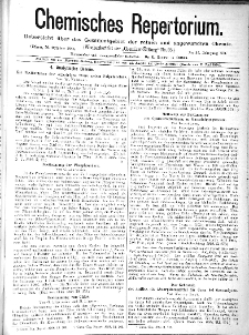 Chemiker Zeitung: Chemisches Repertorium Jg. 12 Nr. 34 (1888)
