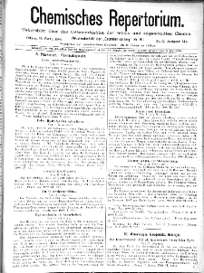 Chemiker Zeitung: Chemisches Repertorium Jg. 12 Nr. 37 (1888)