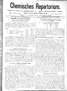 Chemiker Zeitung: Chemisches Repertorium Jg. 12 Nr. 38 (1888)