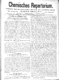 Chemiker Zeitung: Chemisches Repertorium Jg. 12 Nr. 42 (1888)