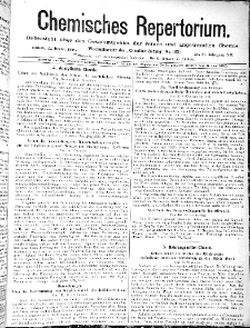 Chemiker Zeitung: Chemisches Repertorium Jg. 12 Nr. 43 (1888)