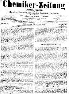 Chemiker Zeitung Jg. 12 Nr. 70 (1888)