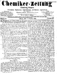 Chemiker Zeitung Jg. 12 Nr. 81 (1888)