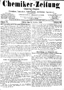 Chemiker Zeitung Jg. 12 Nr. 82 (1888)
