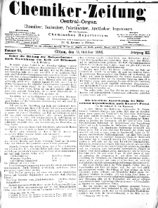 Chemiker Zeitung Jg. 12 Nr. 88 (1888)