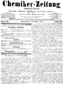 Chemiker Zeitung Jg. 12 Nr. 105 (1888)