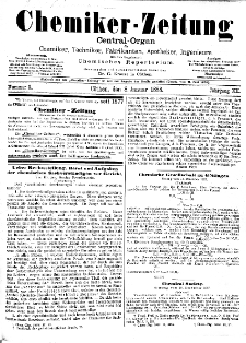 Chemiker Zeitung Jg. 12 Nr. 3 (1888)