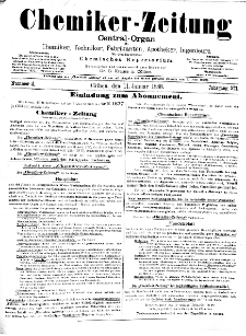 Chemiker Zeitung Jg. 12 Nr. 4 (1888)