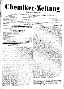 Chemiker Zeitung Jg. 12 Nr. 5 (1888)