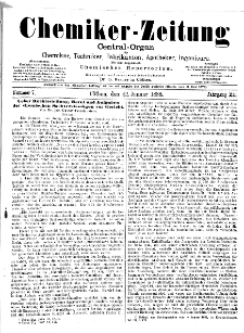Chemiker Zeitung Jg. 12 Nr. 7 (1888)