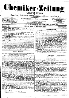 Chemiker Zeitung Jg. 12 Nr. 13 (1888)