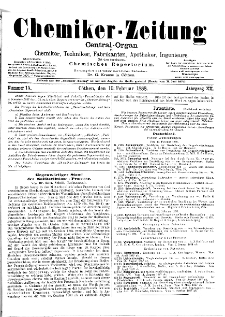 Chemiker Zeitung Jg. 12 Nr. 15 (1888)