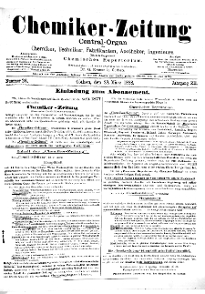 Chemiker Zeitung Jg. 12 Nr. 26 (1888)