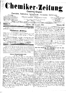 Chemiker Zeitung Jg. 12 Nr. 28 (1888)
