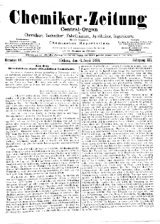 Chemiker Zeitung Jg. 12 Nr. 46 (1888)