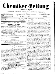Chemiker Zeitung Jg. 12 Nr. 51 (1888)