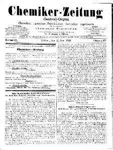 Chemiker Zeitung Jg. 12 Nr. 52 (1888)