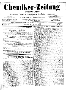 Chemiker Zeitung Jg. 12 Nr. 54 (1888)