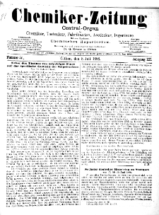 Chemiker Zeitung Jg. 12 Nr. 55 (1888)