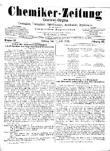 Chemiker Zeitung Jg. 12 Nr. 56 (1888)