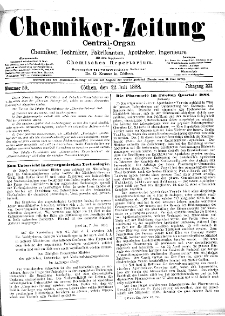 Chemiker Zeitung Jg. 12 Nr. 59 (1888)
