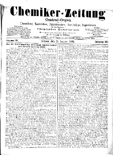 Chemiker Zeitung Jg. 12 Nr. 67 (1888)