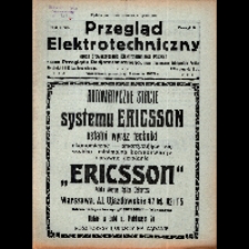 Przegląd Elektrotechniczny : organ Stowarzyszenia Elektrotechników Polskich R. III z. 19 (1921)
