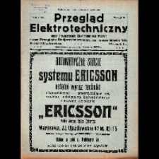 Przegląd Elektrotechniczny : organ Stowarzyszenia Elektrotechników Polskich R. X z. 24 (1928)