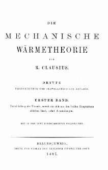 Die mechanische Wärmetheorie. Bd. 1, Entwicklung der Theorie, soweit sie sich aus den beides Hauptsätzen ableisten lässt, nebst Anwendungen, 315-403