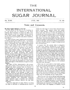 International Sugar Journal vol. 47 no. 556 (1945)