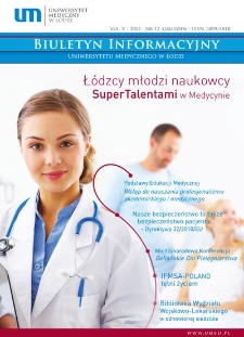 Biuletyn Informacyjny Uniwersytetu Medycznego w Łodzi 2012 vol. 5 nr 12