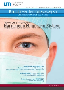 Biuletyn Informacyjny Uniwersytetu Medycznego w Łodzi 2013 vol. 5 nr 1-2