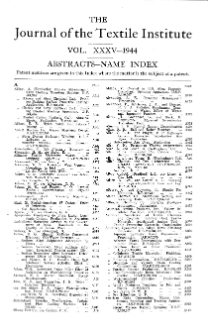 Abstracts - Name Index vol. 35 (1944)