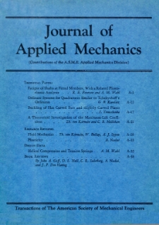Journal of Applied Mechanics Vol. 2 No. 1 1935