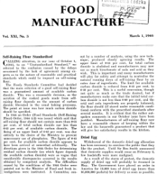 Food Manufacture vol. XXI no. 1 (1946)