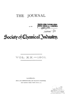 Journal of the Society of Chemical Industry vol. 20 no. 1 (1901) : index of abstracts of english patents