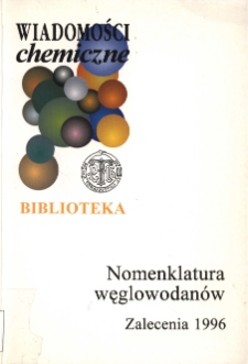 Nomenklatura węglowodanów : zalecenia 1996