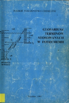 Glosariusz terminów stosowanych w fotochemii