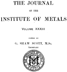 Section II - Abstracts of Papers Relating to the Non-ferrous Metals and the Industries Connected Therewith