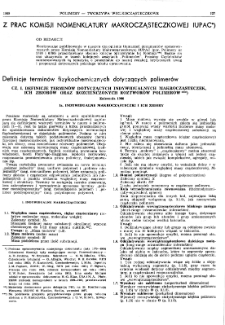 Polimery : tworzywa wielkocząsteczkowe : miesięcznik poświęcony chemii i technologii polimerów nr 34 (1989)