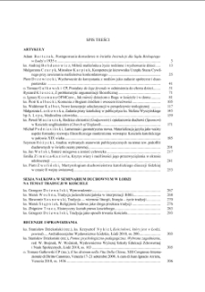 SPIS TREŚCI T.19/2010