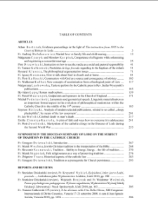 TABLE OF CONTENTS T. 19