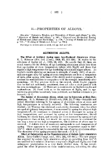 Section II - Abstracts of Papers Relating to the Non-ferrous Metals and Industries Connected Therewith pp. 532-596