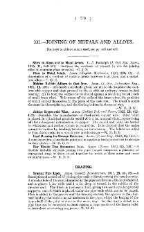 Section II - Abstracts of Papers Relating to the Non-ferrous Metals and Industries Connected Therewith pp. 770-840