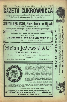 Gazeta cukrownicza R. 38, t. 68 nr 1-2 (1931)