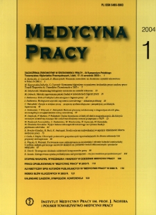 Occupational exposure to chemical carcinogens in Poland, 2001