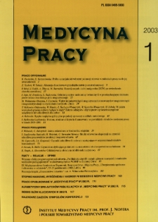 Poziom, struktura i kryteria finansowania wojewódzkich ośrodków medycyny pracy w latach 2000-2001
