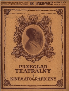 Przegląd Teatralny i Kinematograficzny nr 15 (1922)