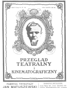 Przegląd Teatralny i Kinematograficzny nr 47/48 (1922)
