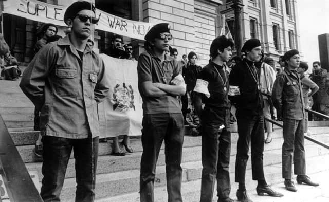 Figure 4: Hispano youths in berets, Denver Public Library Western History Collection, X-21596